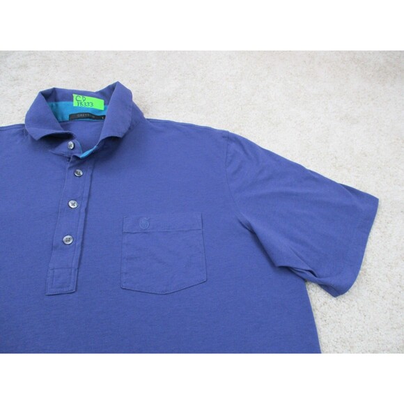 Greyson Polo Shirt Men Large L Purple Performance Stretch Preppy Golf - Picture 3 of 10